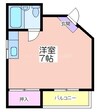 シーズコート住吉 1Rの間取り