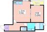 I.Residence天王寺 1LDKの間取り