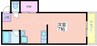 ハイツ織田 1Kの間取り