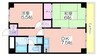 トーカンマンション玉出駅前 2DKの間取り