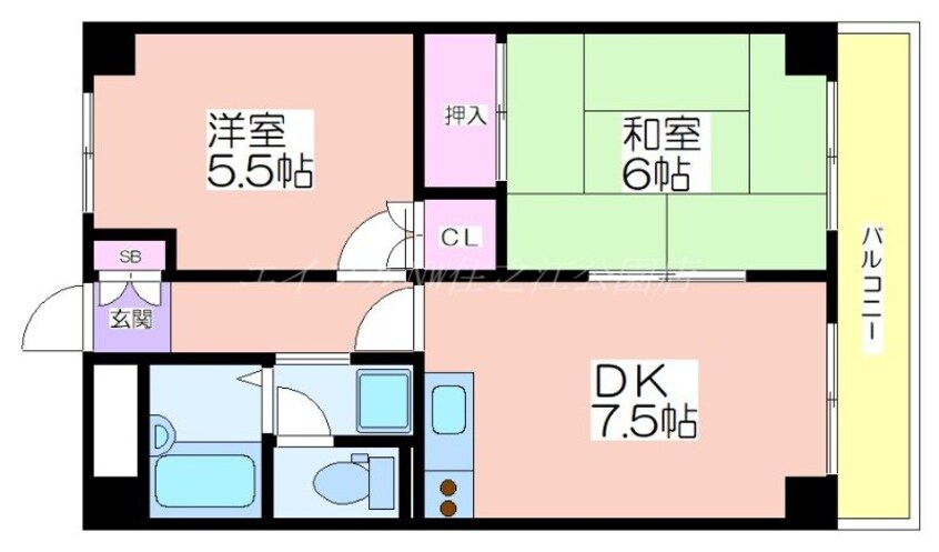 間取図 トーカンマンション玉出駅前