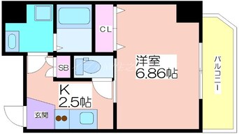 間取図 K-フロント今宮Ⅲ番館