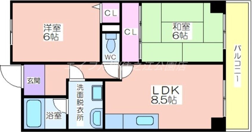 間取図 エーデルハイム・アビコ