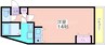 グリオコート 1Rの間取り