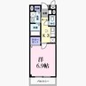 オーク帝塚山 1Kの間取り