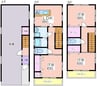 西加賀屋戸建 3LDKの間取り