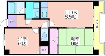 間取図 ヴァンクール住吉