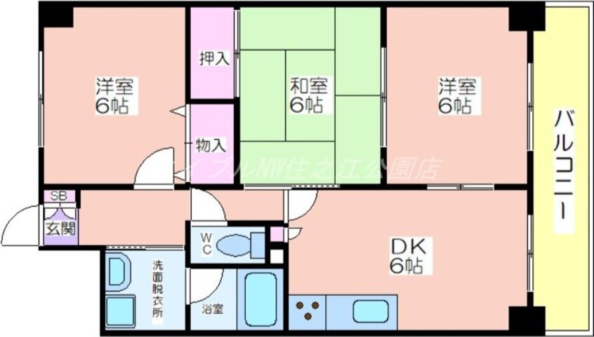 間取図 レグルス北池