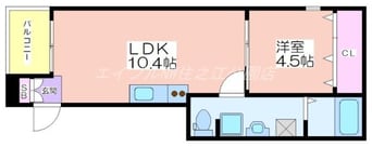 間取図 フレイランス中加賀屋