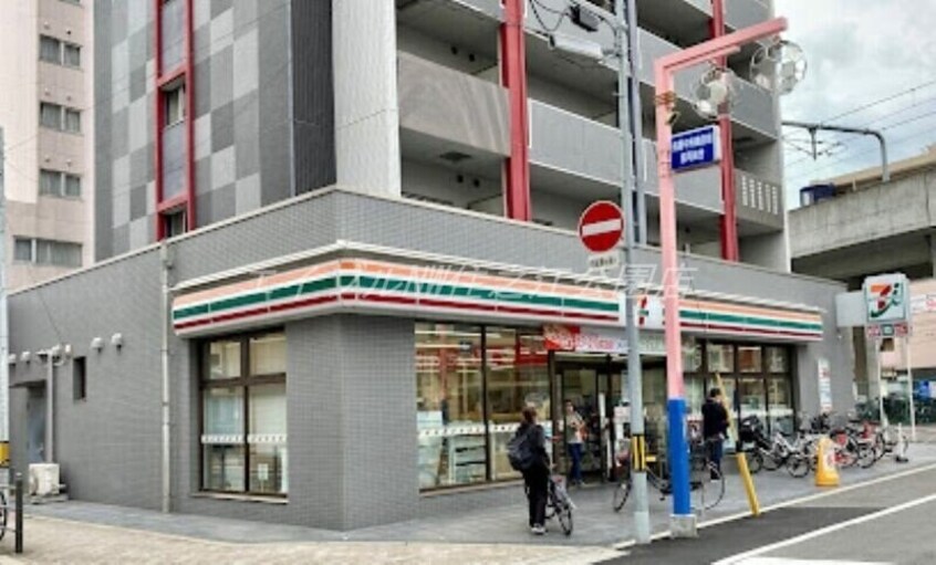 セブンイレブンJR長居駅前店(コンビニ)まで452m ラフォーレ住吉