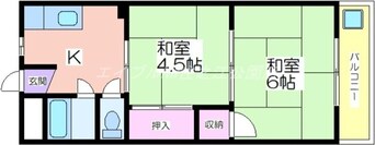 間取図 パレス帝塚山
