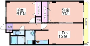 間取図 エルロード住吉７号館