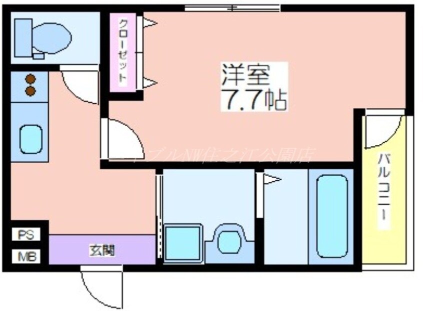 間取図 フジパレス住吉山之内