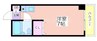 ハウスユウト 1Rの間取り