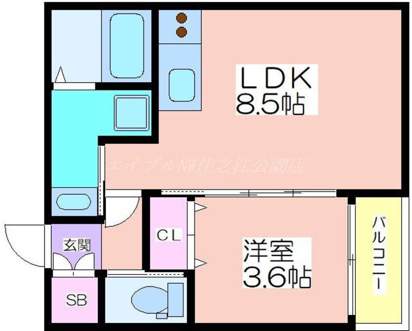 間取図 WIN玉出Ⅱ