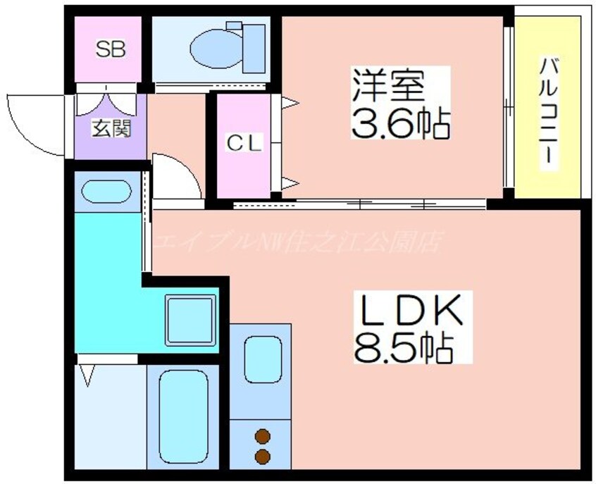 間取図 WIN玉出Ⅱ