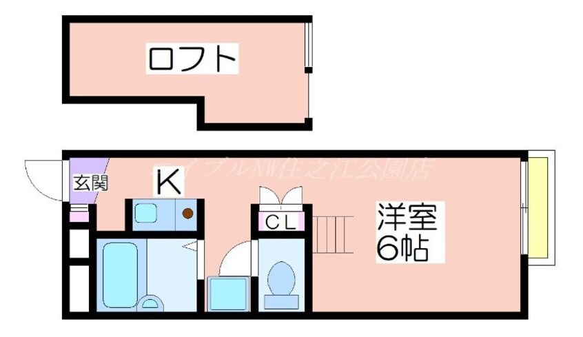 間取図 レオパレス住之江