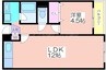 サンハイムアビコ 1LDKの間取り