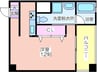 カシェット住吉 1Kの間取り