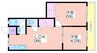 タカイレジデンス 2LDKの間取り