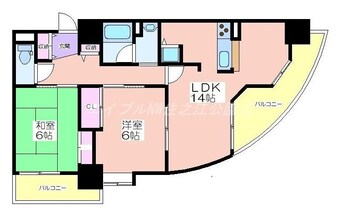 間取図 フェルザ住之江公園
