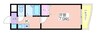 ラフィーネ北島 1Kの間取り