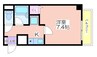 アネックス北島 1Kの間取り