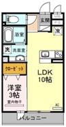 アネックス山之内 1LDKの間取り