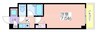プルメリア玉出 1Kの間取り