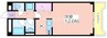 メゾンビトロⅡ 1Rの間取り