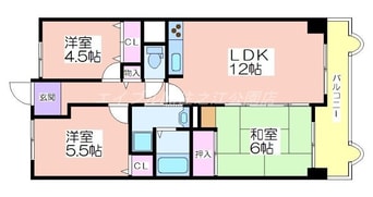 間取図 サワー・ドゥ住之江公園