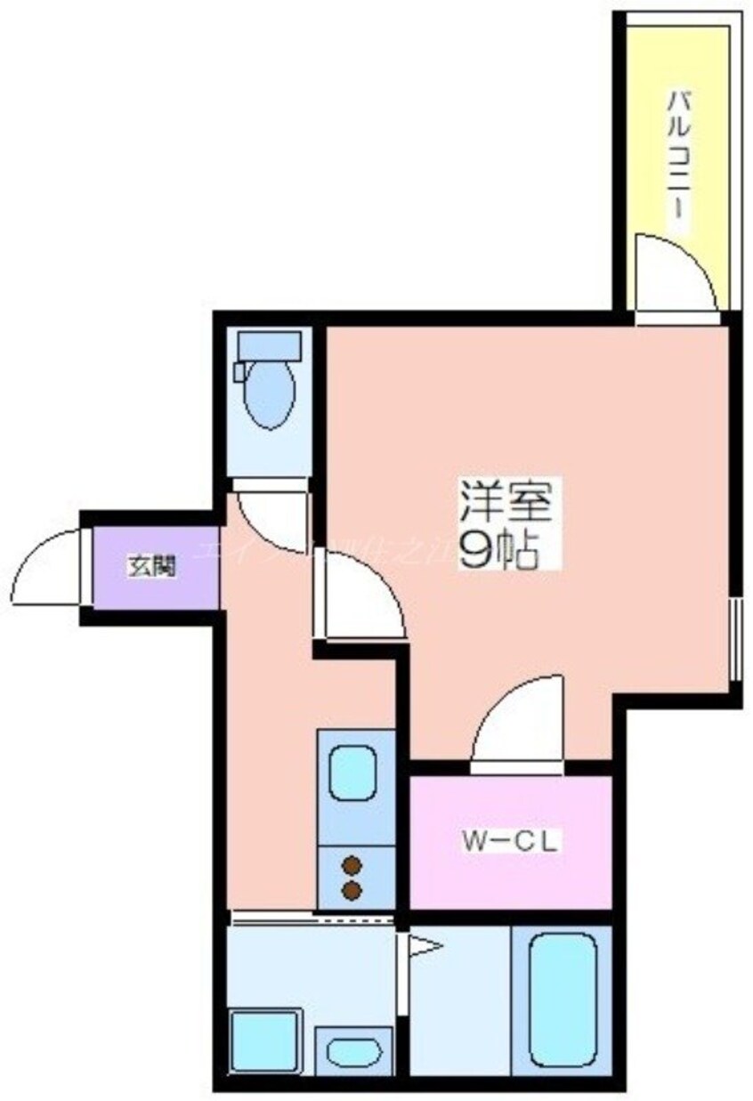 間取図 フジパレス我孫子前Ⅵ番館