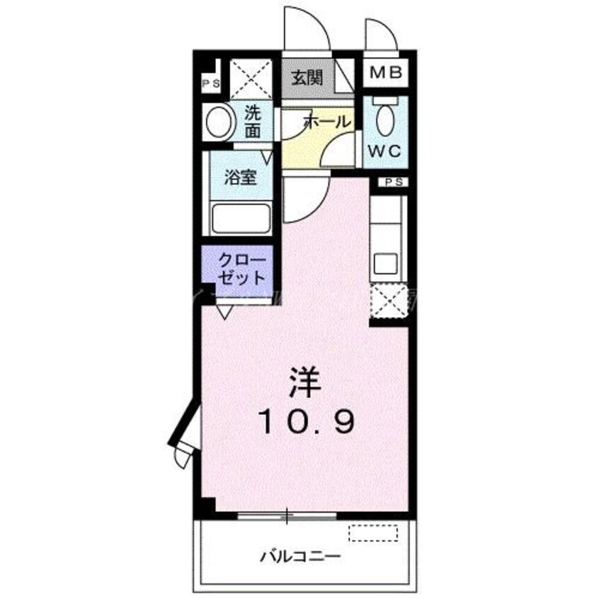 間取図 カルチェ　ラタン