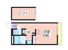 レオパレス住之江公園 1Kの間取り