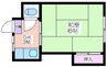 ハイツ葵 1DKの間取り
