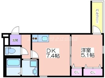 間取図 フジパレス我孫子西Ⅱ番館