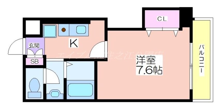 間取図 Ｍ’プラザ住吉公園弐番館