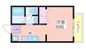 サングリーン住之江 1Kの間取り