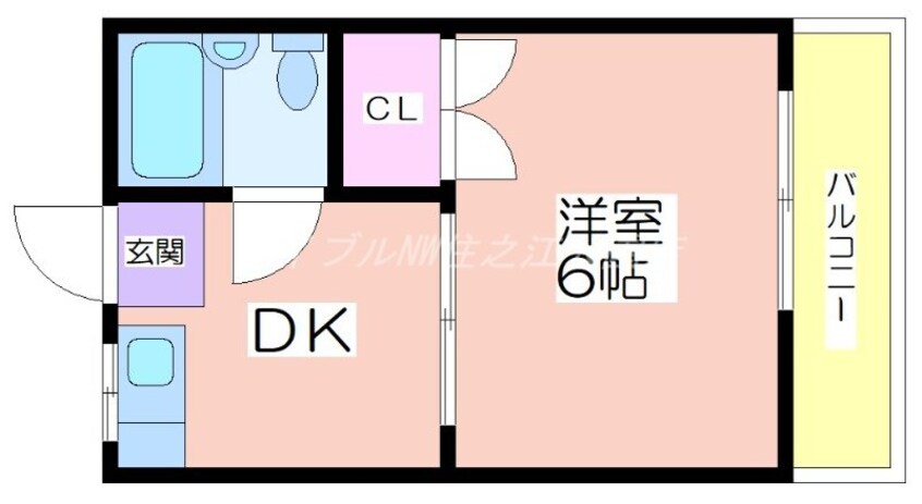間取図 西住之江ハイツ
