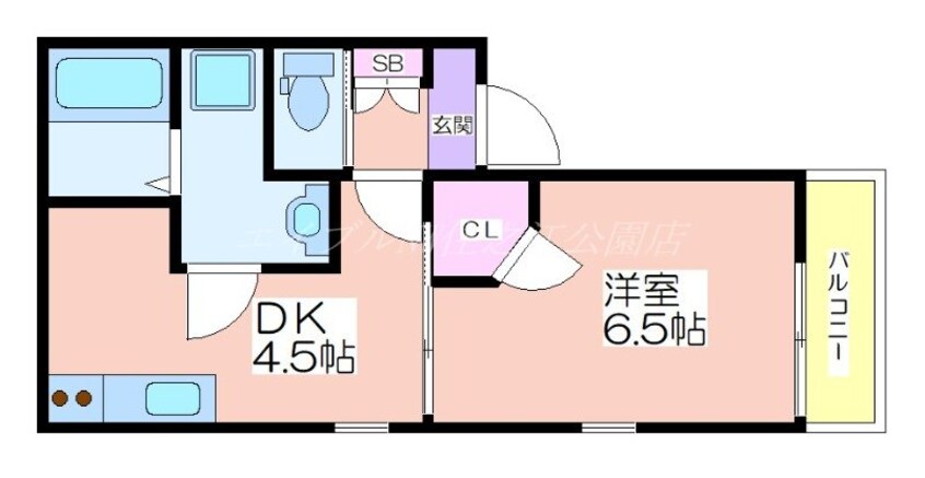 間取図 レーブル・メゾン住吉大社