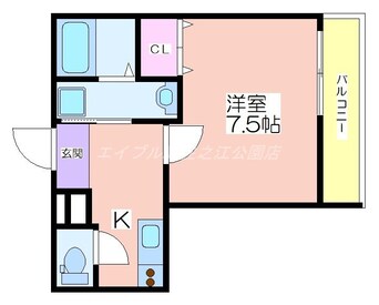 間取図 フジパレス加賀屋Ⅲ番館