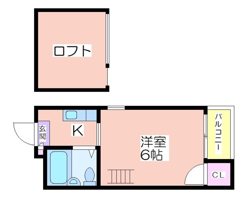 間取図 ハイツ加賀屋