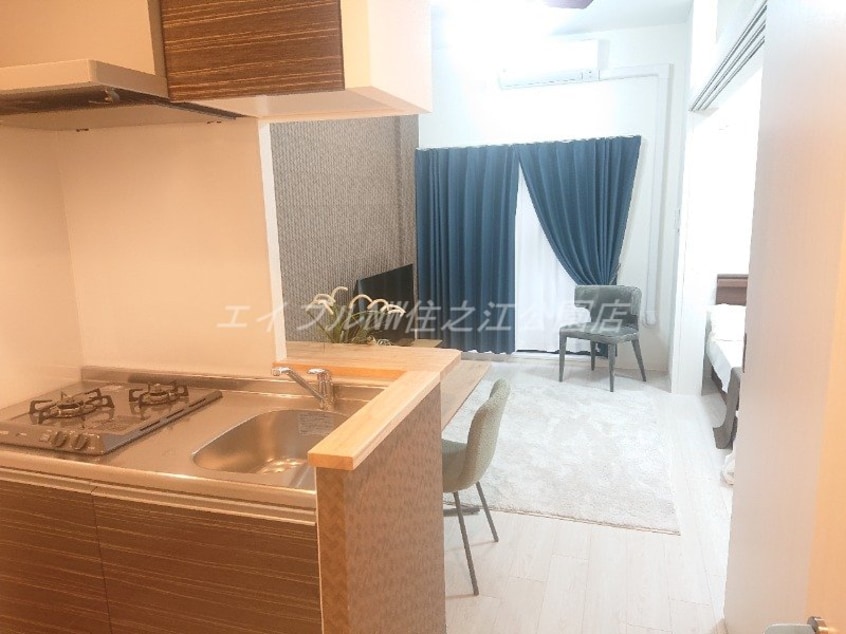 モデルルーム（反転）の為、記載の無い家具家電は付属しません。 Luxe住吉公園