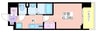 Luxe住吉公園 1Kの間取り