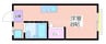 USマンション 1Rの間取り