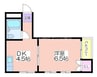 ローレルハイツ岡本 1DKの間取り