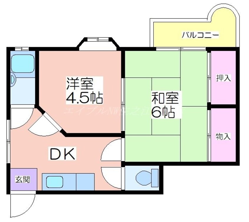 間取図 キャピタル住之江公園