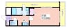 フォレストインサイドⅡ 1Kの間取り