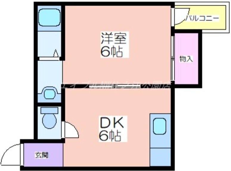 間取り図 シティハイツ帝塚山