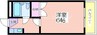 メゾン杉本 1Kの間取り